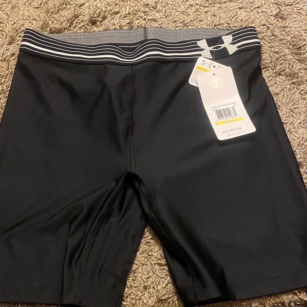 Under Armour Black and Gray Athletic Shorts